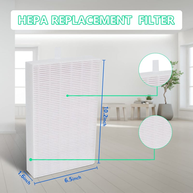 Pokin 3 Pack True HEPA Filter R Replacement for Honeywell HRF-R2 HRF-R3 Air Purifier, Filter R - Image 5